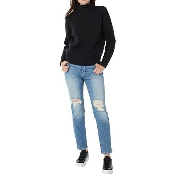 Madewell Sweaters - NWOT Madewell Dillon Mockneck Pullover Black Sweater Size XS
